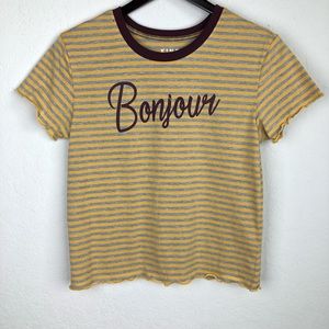 Kind Karma Cropped Tee Bonjour Lettuce Edges